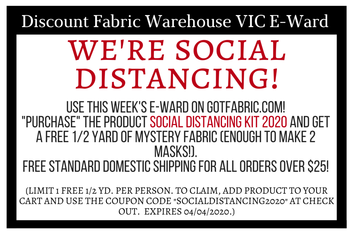 03/29 EWard • Discount Fabric Warehouse